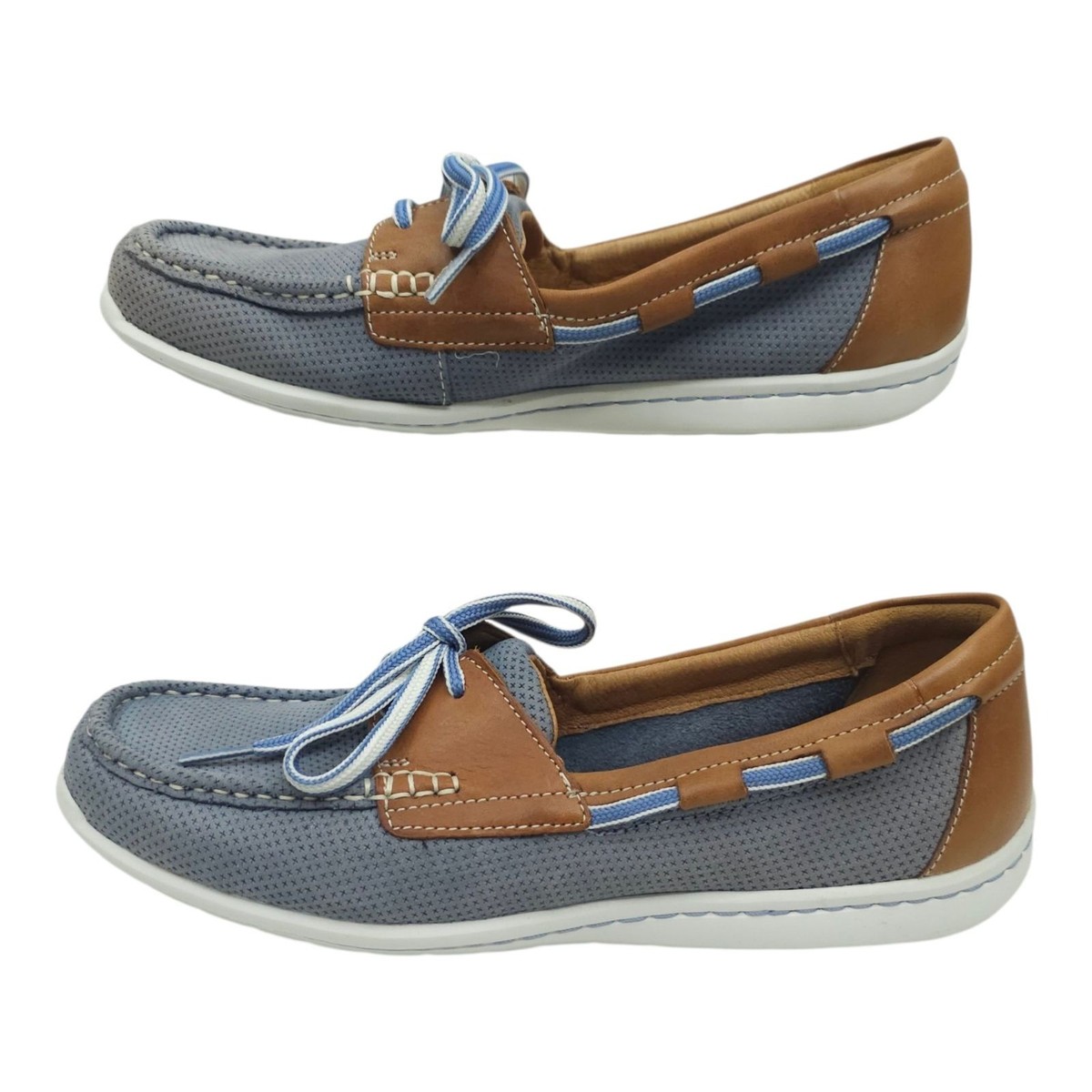 Clarks Artisan Jocolin Vista Boat Shoes 10 Nautical Preppy Leather