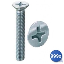 999X Vis Métallique Zincée Tête Plate Croix E-100 4X25