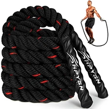 HPYGN Weighted Heavy Skipping/Jump Rope 9.2ft 2.8LB for fitness, Exercise, bo...