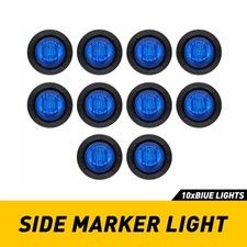 10x Led Side Marker Lights Lamps Bulb Rv Ship Truck Pickup 1 Blue Round Bullet 10x Led Side Marker Lights Lamps Bulb Rv Ship Truck Pickup 1 Blue Round Bullet