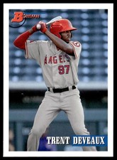 2021 Bowman Heritage Trent Deveaux Los Angeles Angels #157