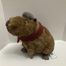 Jellycat Clyde Capybara Hipster Soft Toy Hat Scarf 2025 Selfridges London New