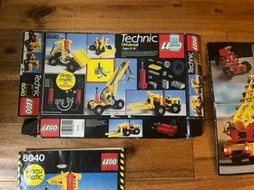LEGO Technic 8040 Pneumatic Vintage 1985 Box + Manual & 722 & 948 Instructions