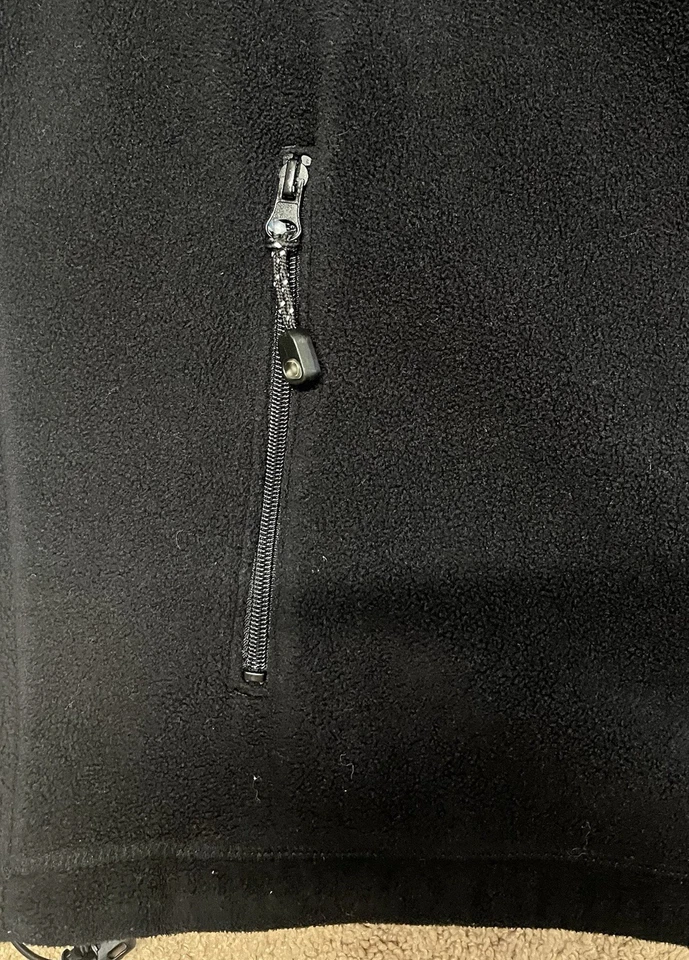 NC State Wolfpack Fleece Jacket Adult Size Large Black Full Zip with Pockets - Image 2 of 4