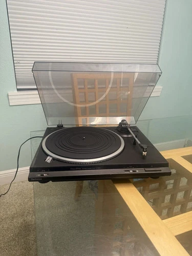 Technics SL-DD22 Turntable Direct Drive Record Player, Ground Wire & RCA Cables