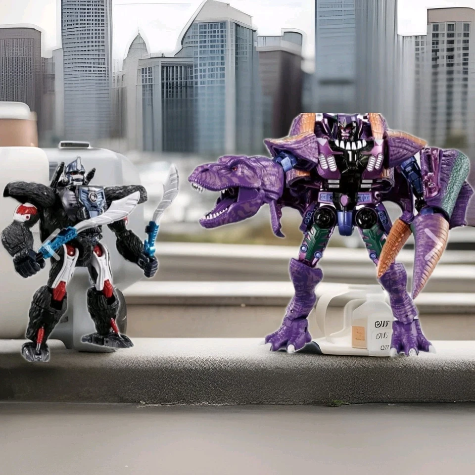 Takara Beast Wars Transformers Premium Finish Optimus Primal VS Megatron BWVS-01 - Image 2 of 4