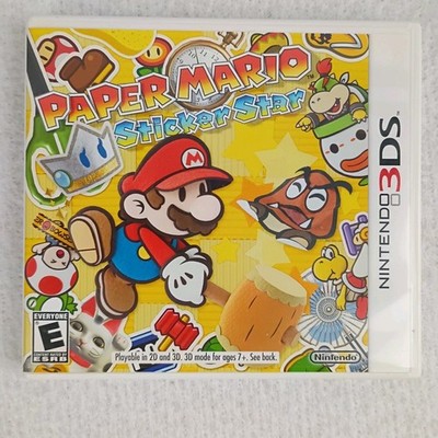 Paper Mario Sticker Star (Nintendo 3DS, 2012) CIB, Tested