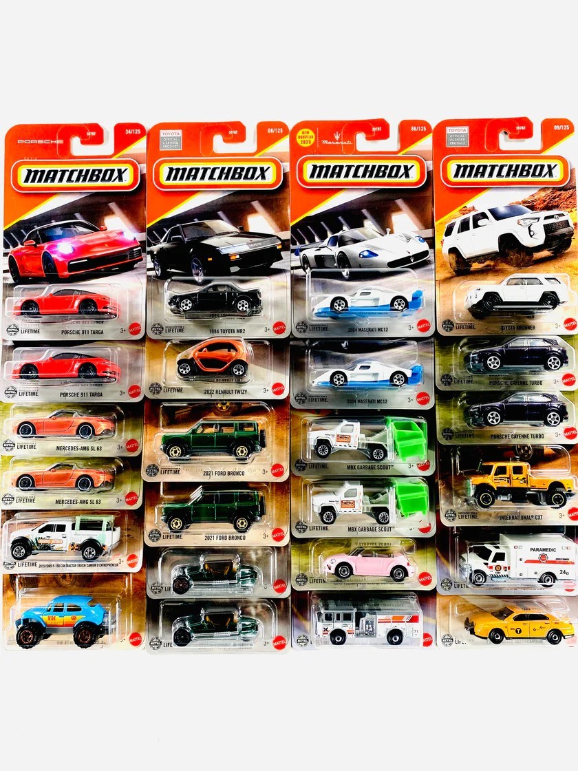 2025 Matchbox MBX Mainline Series 1-125 Complete Car Set