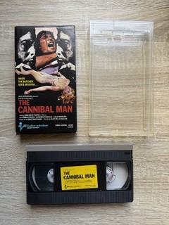 The Cannibal Man Pre Cert VHS Ex Rental Video Nasty Intervision Carton