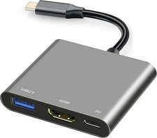 USB C to HDMI Multiport Adapter with Charging Port HDMI to USB C Hub Adapter