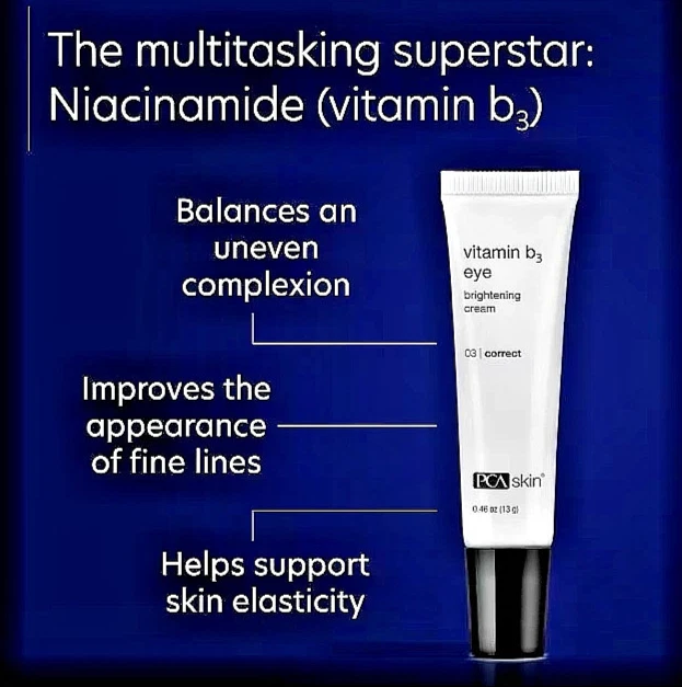 Creme clareador para os olhos PCA SKIN vitamina B3 tubo de 0,46 oz **ESPECIAL** - Imagem 2 de 4