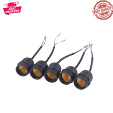 5Pcs E26 E27 Waterproof Light Lamp Socket Fully Sealed Bulb Holder 250V 660W