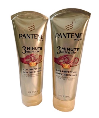 2x Pantene Pro-V 3 Minute Miracle Curl Perfection Deep Conditioner Frizzy curls 