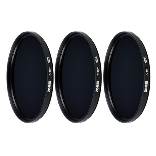 Zomei 77mm ND2 ND4 ND8 Neutral Density Filter Set Kit for Digital Camera Lens - Picture 3 of 10