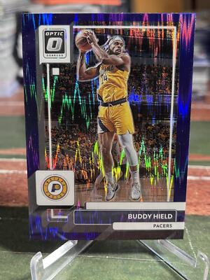2022-23 Donruss Optic Buddy Hield Indiana Pacers purple Shock