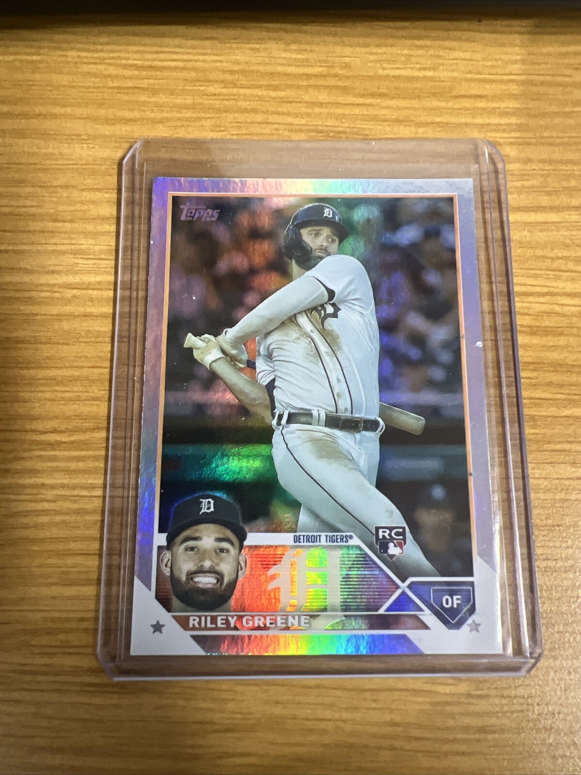2023 Topps #31 Riley Greene Rainbow Foil Rookie Card RC