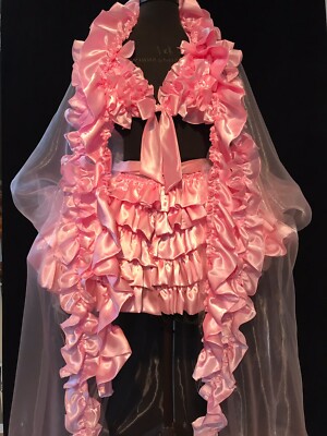 Sissy Satin Boudoir Ensemble by the luxury brand Yes Mistress