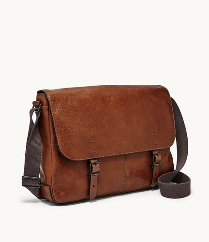 Fossil Defender Messenger Cognac Bag 