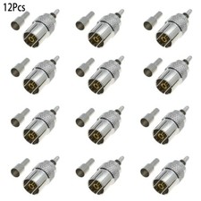 12x IEC DVB-T TV PAL female Crimp RF Connector RG316 RG174 RG179 coaxial Cable