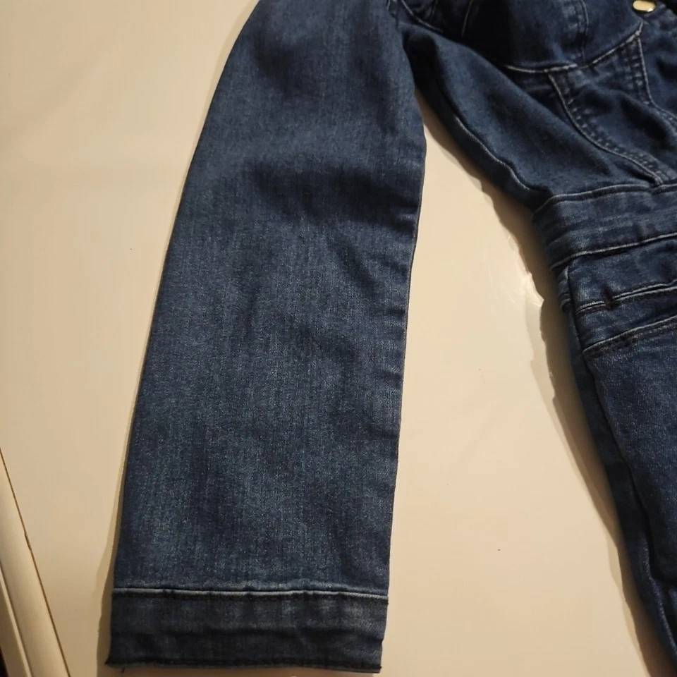 牛仔 Y2K Bebe 连衣裙正面开口尺寸 2 — 第 3/4 张图片