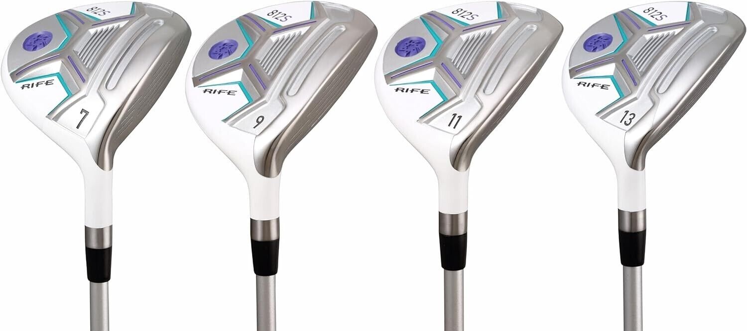 Womens Rife Golf 812s Offset #7, 9, 11, 13 Fairway Wood Club Set Right Handed