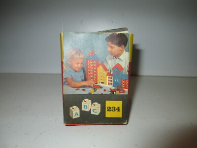 LEGO SYSTEM LEERE Box Nr. 234 mit KLAPPEN und KEINE SCHUBLADE VINTAGE 60er Empty BOX