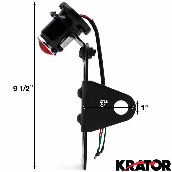 Soporte de reubicación de matrícula horizontal/vertical negro soporte de luz de montaje Foto 2 de 4