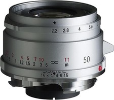 Voigtlander COLOR-SKOPAR 50mm F2.2 Silver VM Leica M-mount Single Focus Lens new