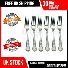 KINGS PATTERN DINNER FORKS QUALITY DESIGN SET OF 6 SIX LARGE TABLE CUTLERY