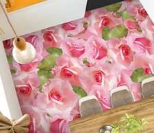 3D Pink Rose 22337NA Floor WallPaper Murals Wall Print 5D AJ WALLPAPER AU Fay