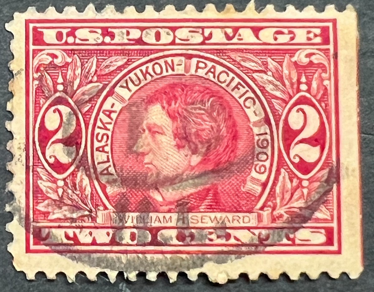 Scott#: 370 - William Seward 2¢ 1901 used single stamp - Lot C10