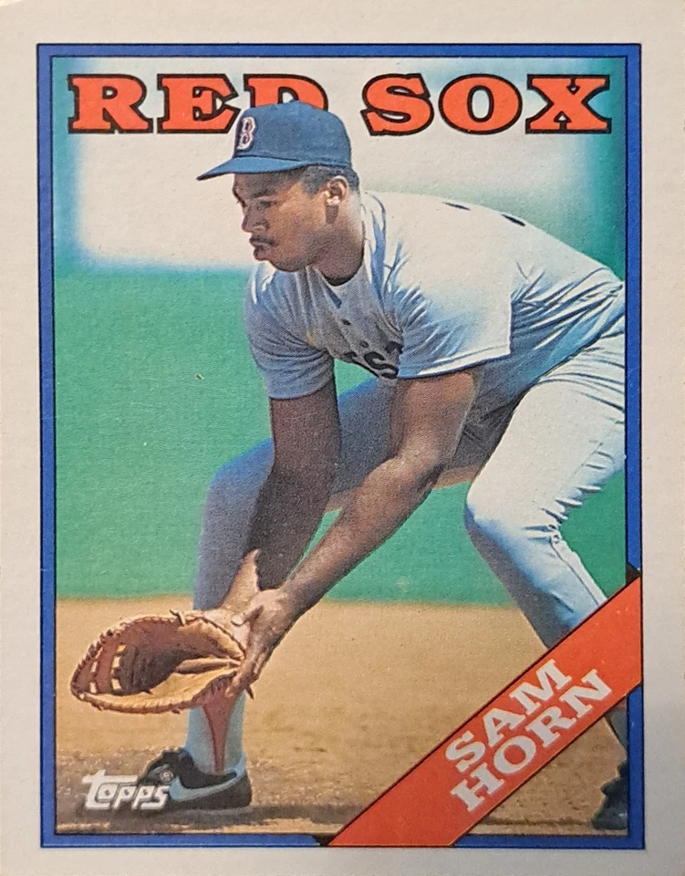 1988 Topps #377 Sam Horn - Image 2 of 2