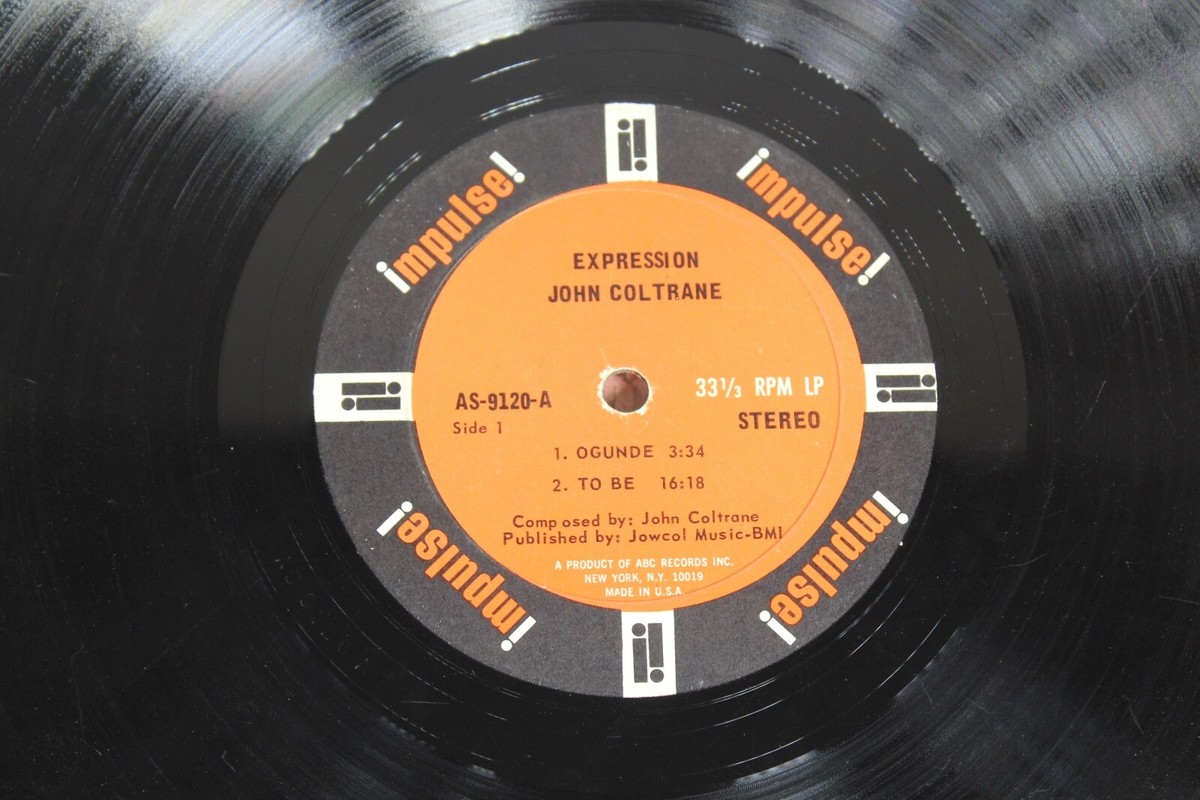 米LP John Coltrane Expression AS9120 IMPULSE /00400 JOHN COLTRANE Expression Vinyl LP Record Album Impulse