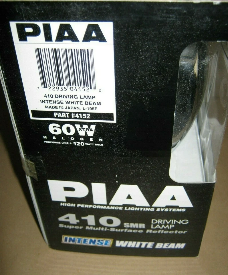 PIAA FOG LAMP DRIVING LAMP INTENSE WHITE BEAM PART# 4152 - Image 3 of 4