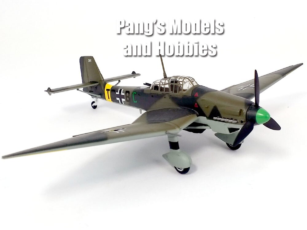 Junkers Ju-87 Stuka German Dive Bomber - Camo - 1/72 Scale Model