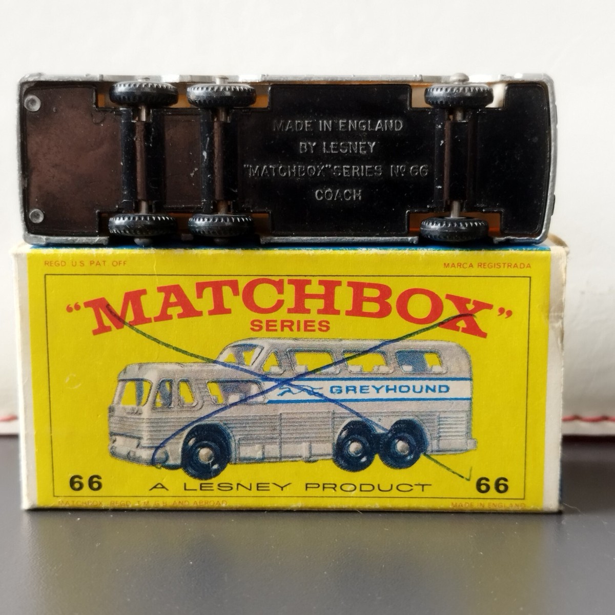 MATCHBOX 1-75 Series. Superfast Wheels no 66. Greyhound