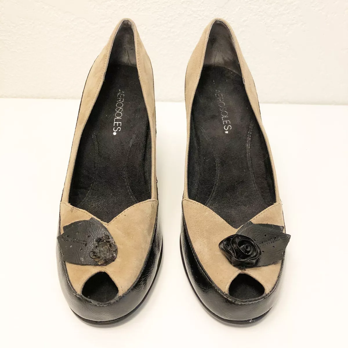 Aerosoles peep toe heels sales