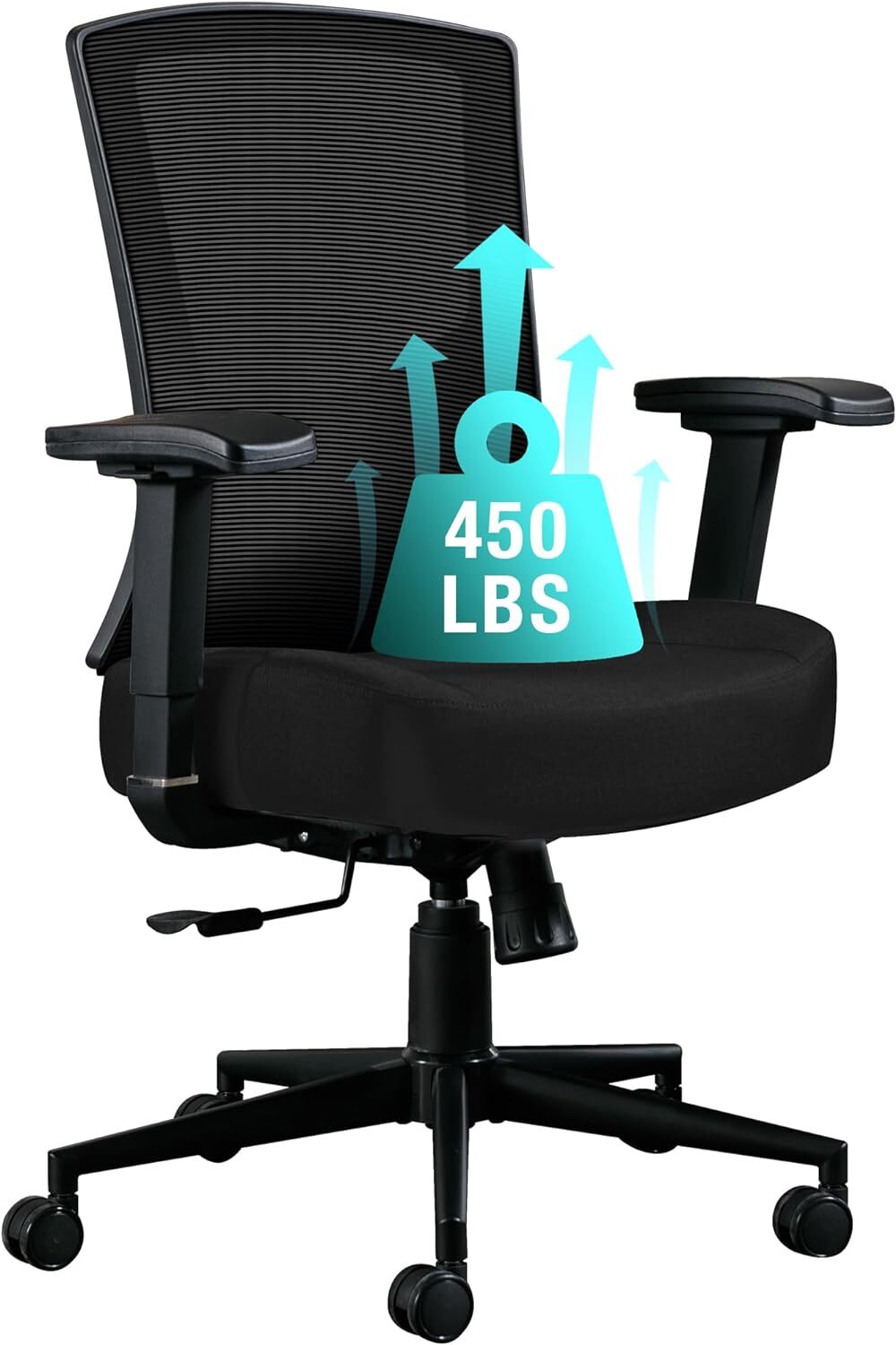 Ergonomic High Back Computer Desk Chair f... Big and Tall Office Chair 450lbs