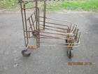Vintage Metal Grocery Shopping Cart / 39"Hx26"Lx18"W/ Wheels move FREELY/LOOKER! — photo 3