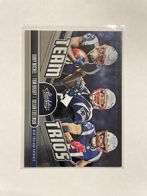 2019 Panini Absolute #TT-NE Julian Edelman / Sony Michel / Tom Brady Team Trios