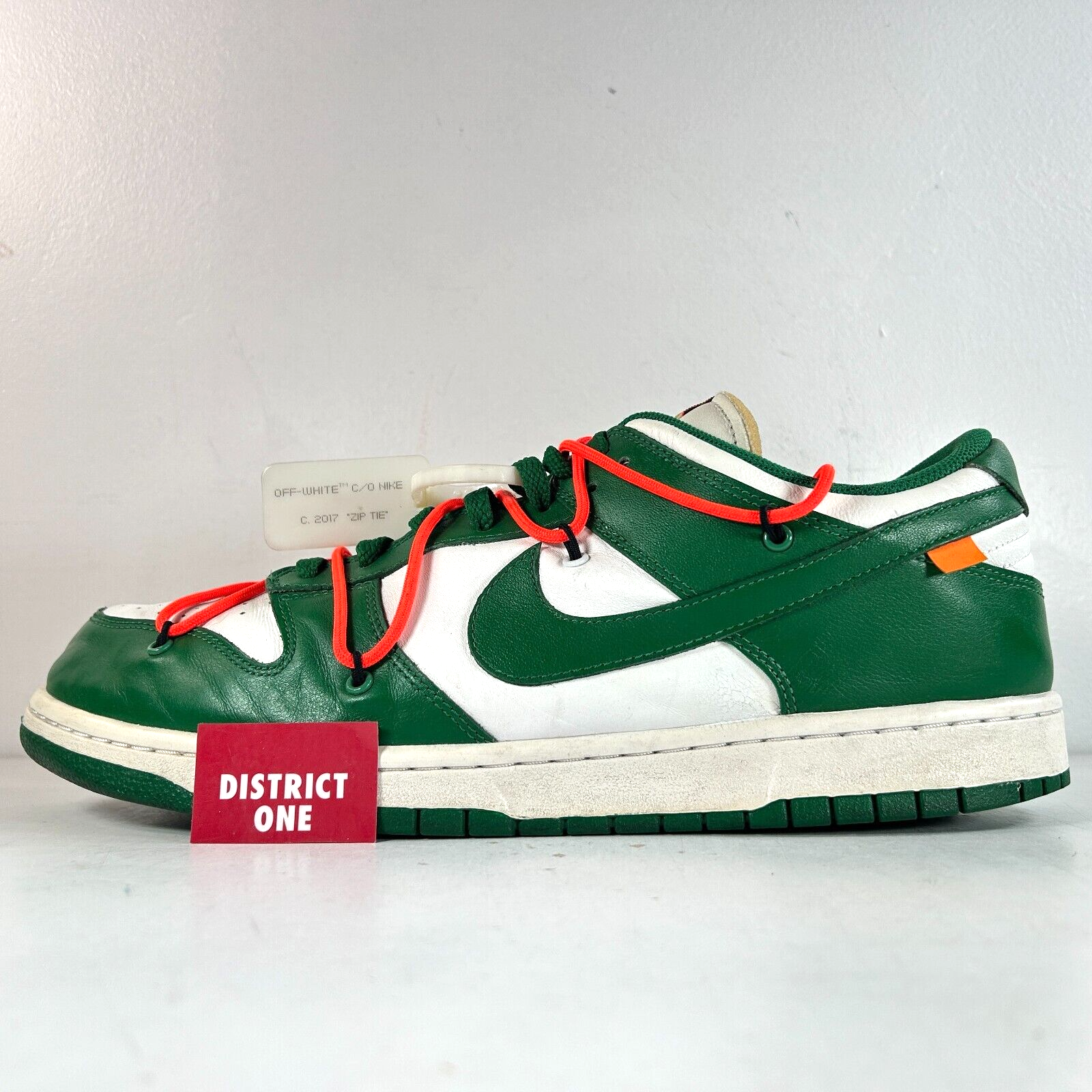 OFF WHITE X NIKE Off White x Nike Dunk Low verde pino taglia 14 CT0856 100