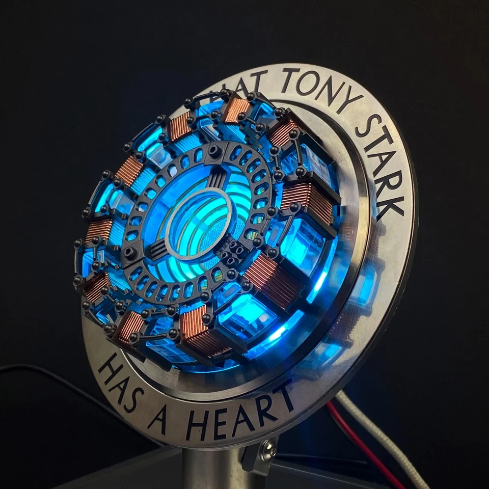 Reactor de arco Iron Man relación 1:1, luz LED con detección de vibración con conexión USB Foto 4 de 4