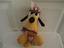Disney Plush Patriot Pluto with flag in mouth Bean Bag - 24.95