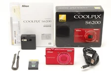 【MINT BOXED】Nikon COOLPIX S6200 Red 16.0MP 10x Digital Camera