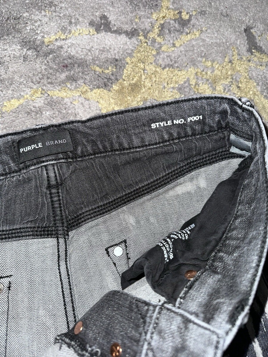 Purple Brand Authentic Worn Grey Paint Splatter Jeans Men's Sz 31