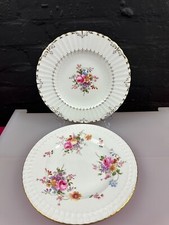 2 x Royal Crown Derby Posies Dinner Plates Plates 26.5 cm and 27.5 cm
