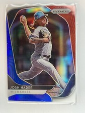 2020 Panini Prizm Baseball Josh Hader Red White & Blue Prizm #107 Brewers