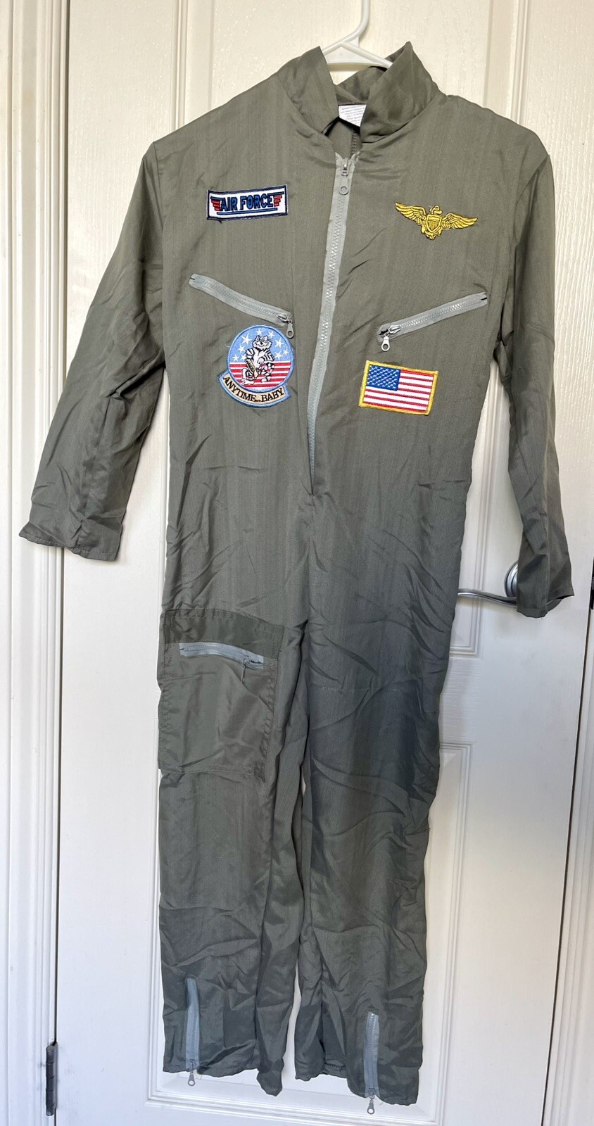 Mono Fuerza Aérea Disfraz Espíritu Halloween Niño Talla Mediana