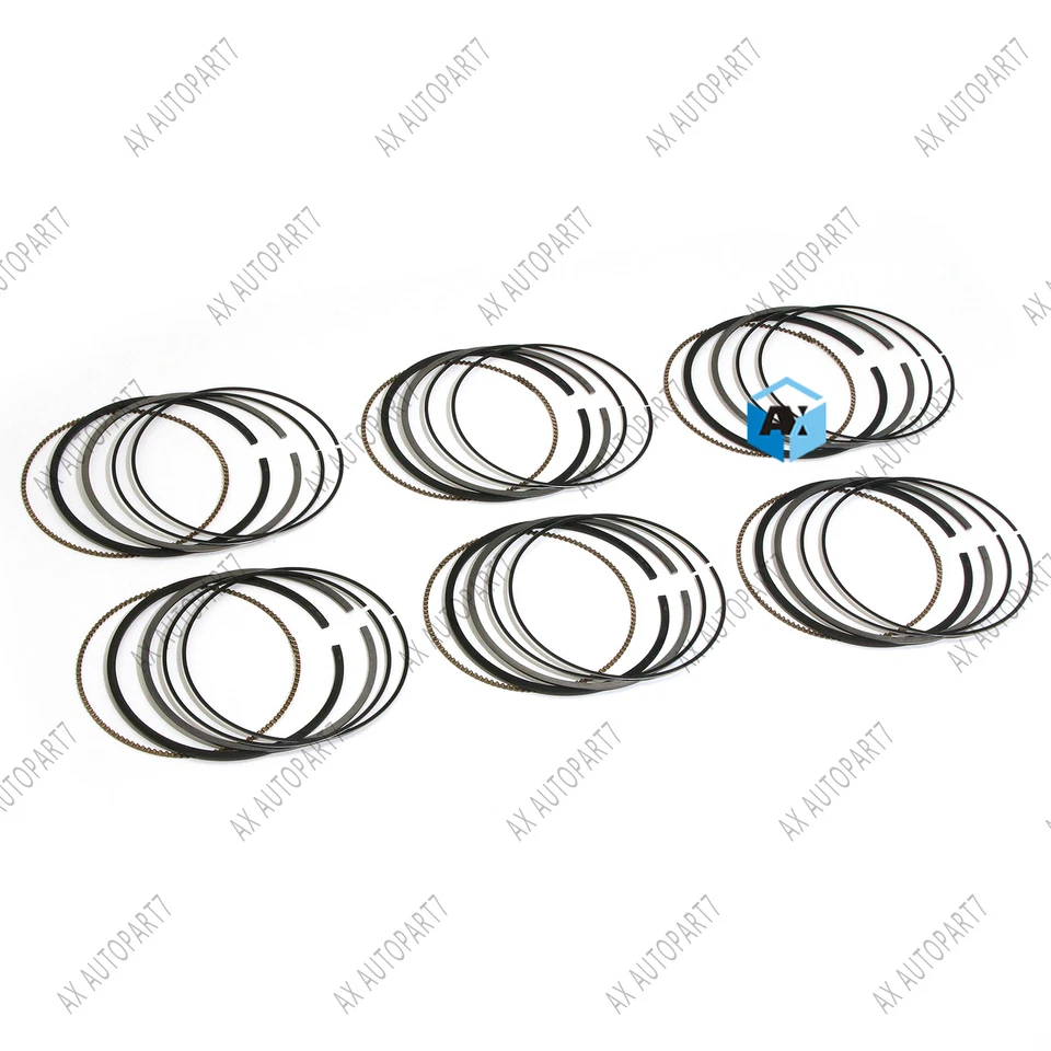 Conjunto de 6 anéis de pistão Mahle para Porsche 911 Carrera S Turbo 3.8 991 997 MA1 MDA - Imagem 2 de 4