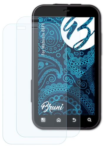 Bruni 2x Protective Film for Motorola DEFY Screen Protector Screen Protection - Picture 3 of 4